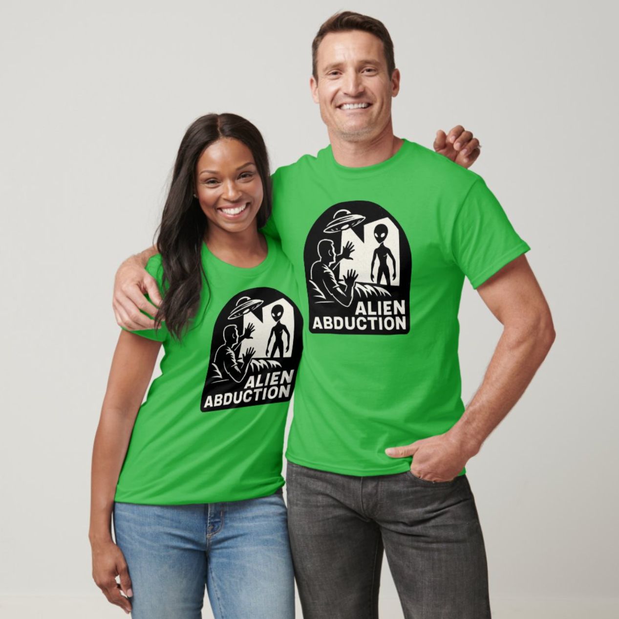 Alien Abduction UFO - Mens/Womens T-Shirt