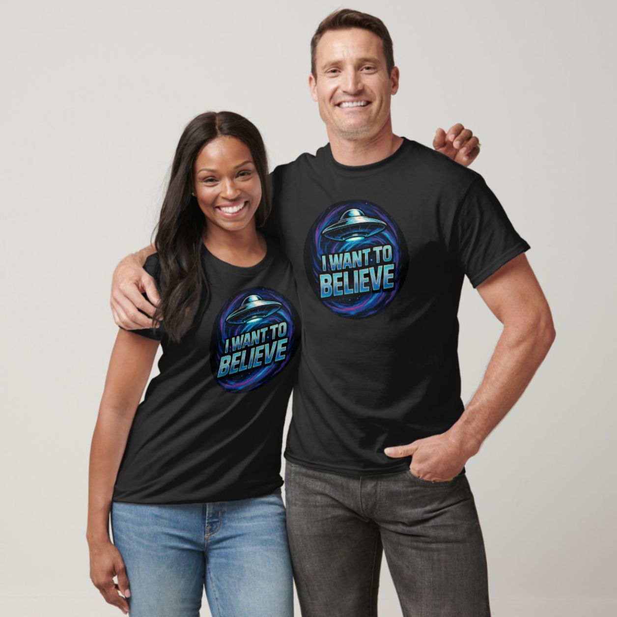I Want To Believe UFO Alien - Mens/Womens T-Shirt