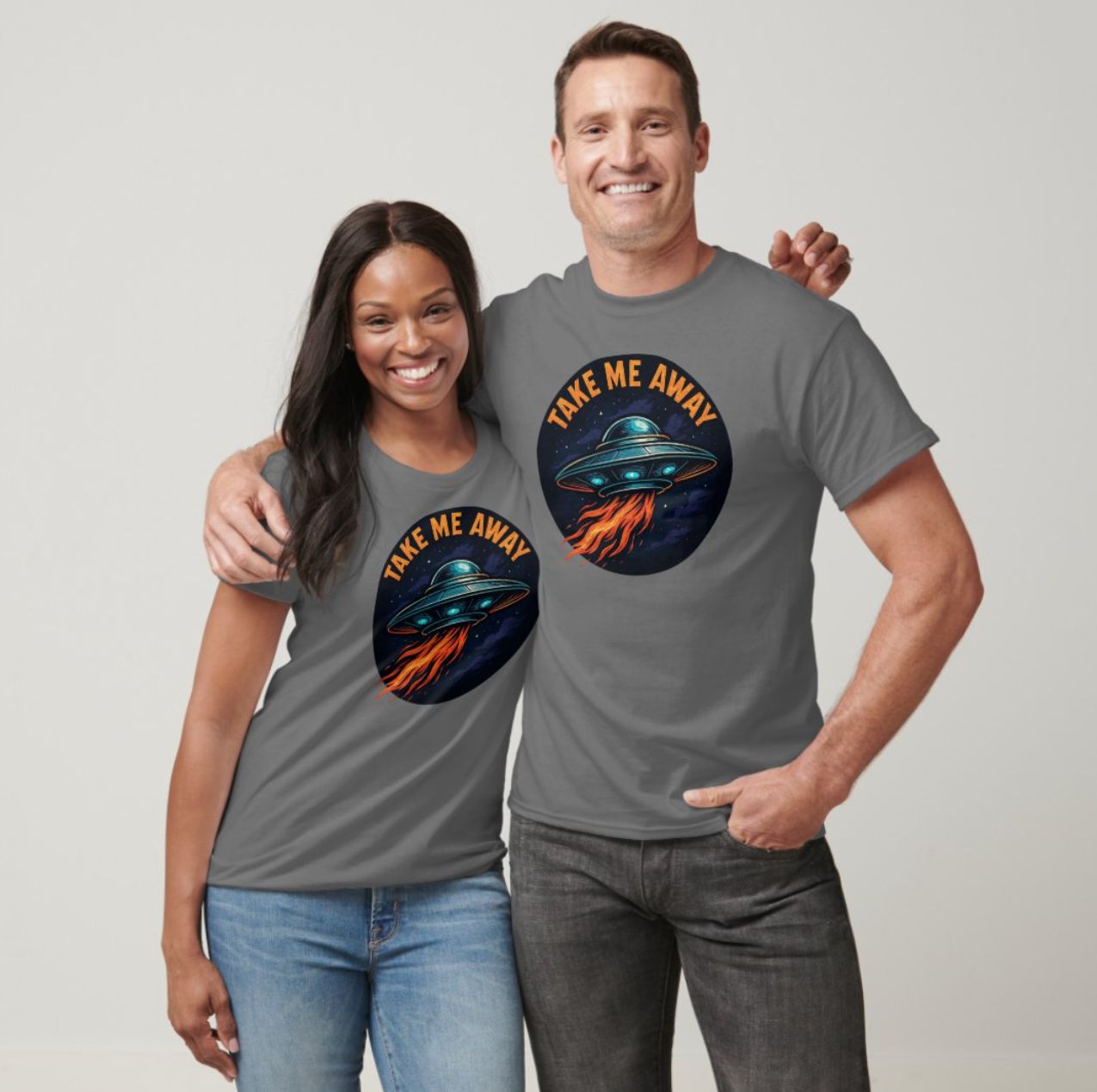 Take Me Away UFO - Mens/Womens T-Shirt