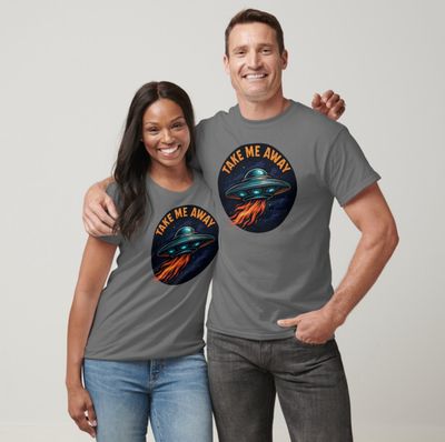 Take Me Away UFO - Mens/Womens T-Shirt