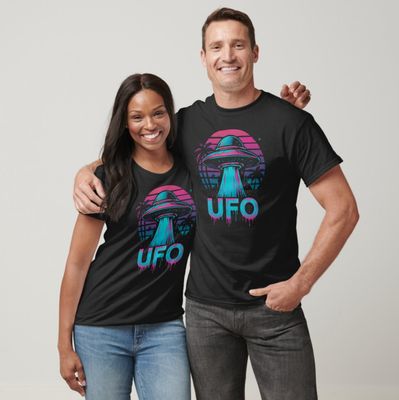 UFO Vice Sketch - Mens/Womens T-Shirt