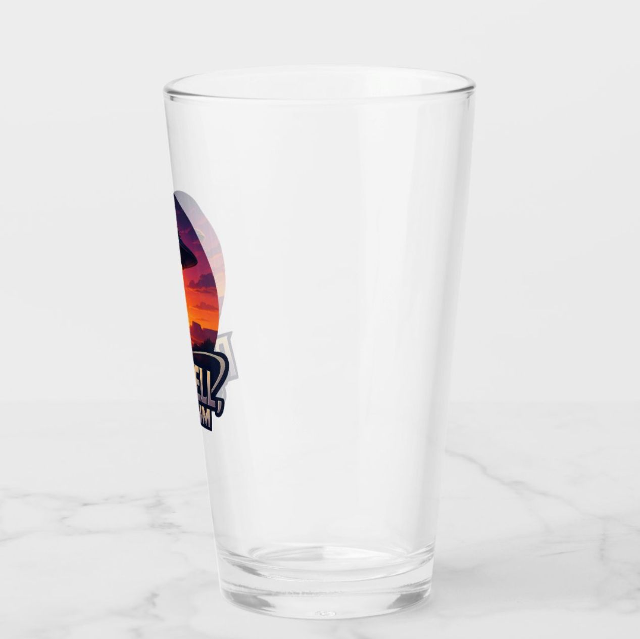 ROSWELL NM UFO Alien - 16oz Pint Glass