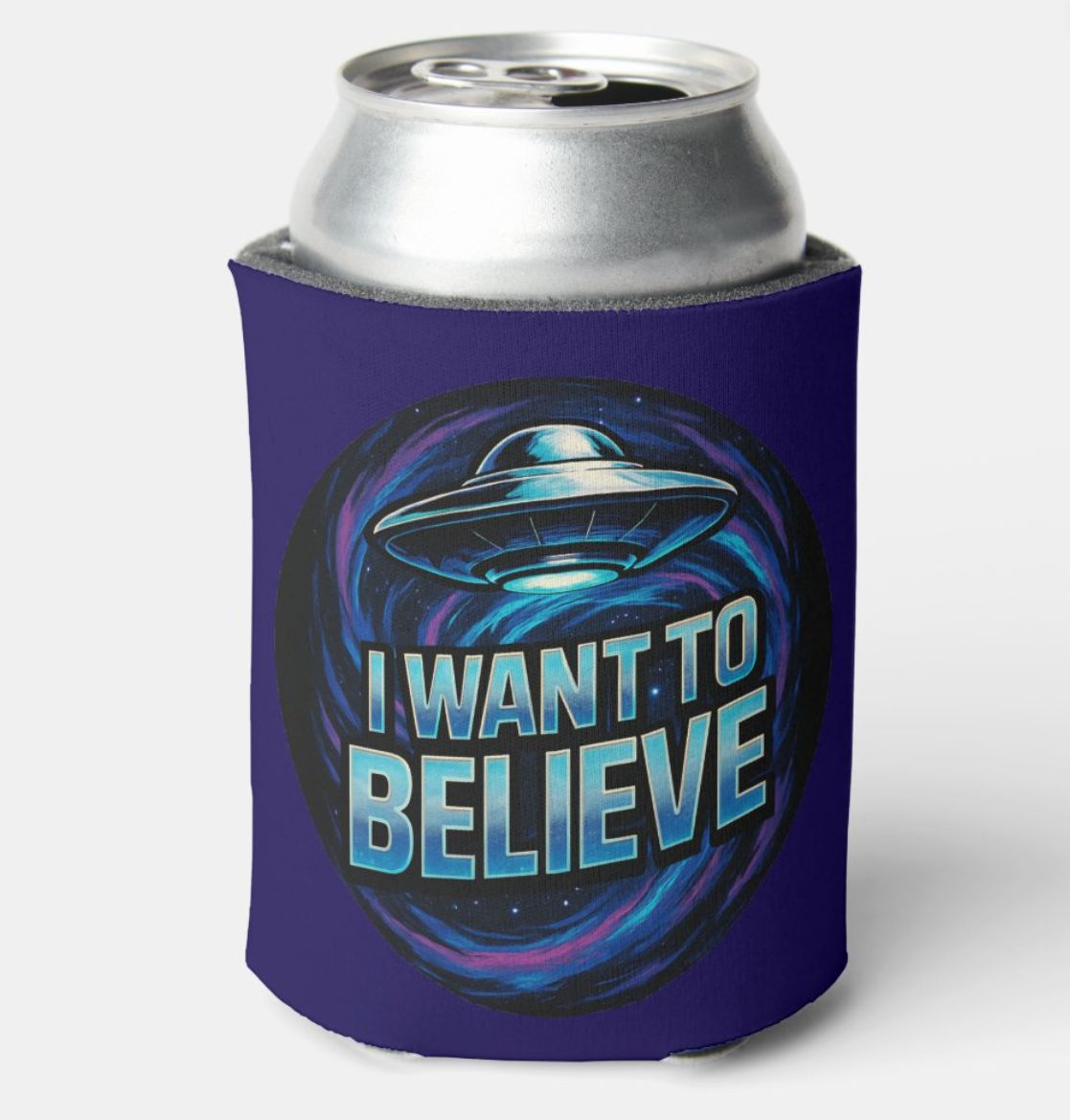 I want to Believe UFO Alien - Can Cooler
