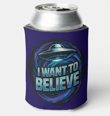 I want to Believe UFO Alien - Can Cooler