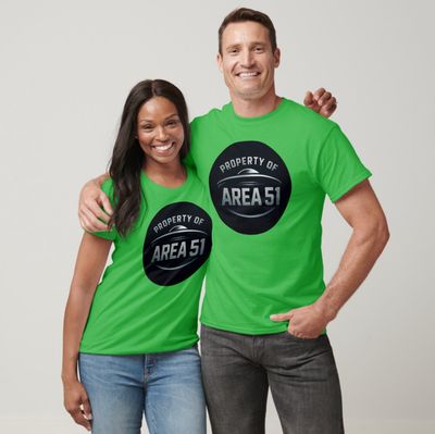 Property of Area 51 UFO Alien - Mens/Womens T-Shirt