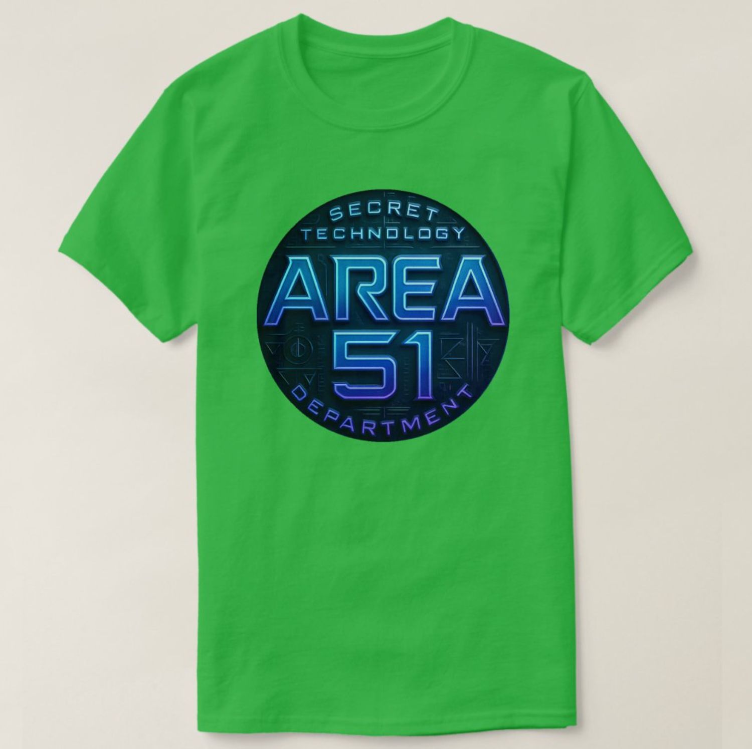 Area 51 - Secret Technology Department Alien UFO - Mens/Womens T-Shirt
