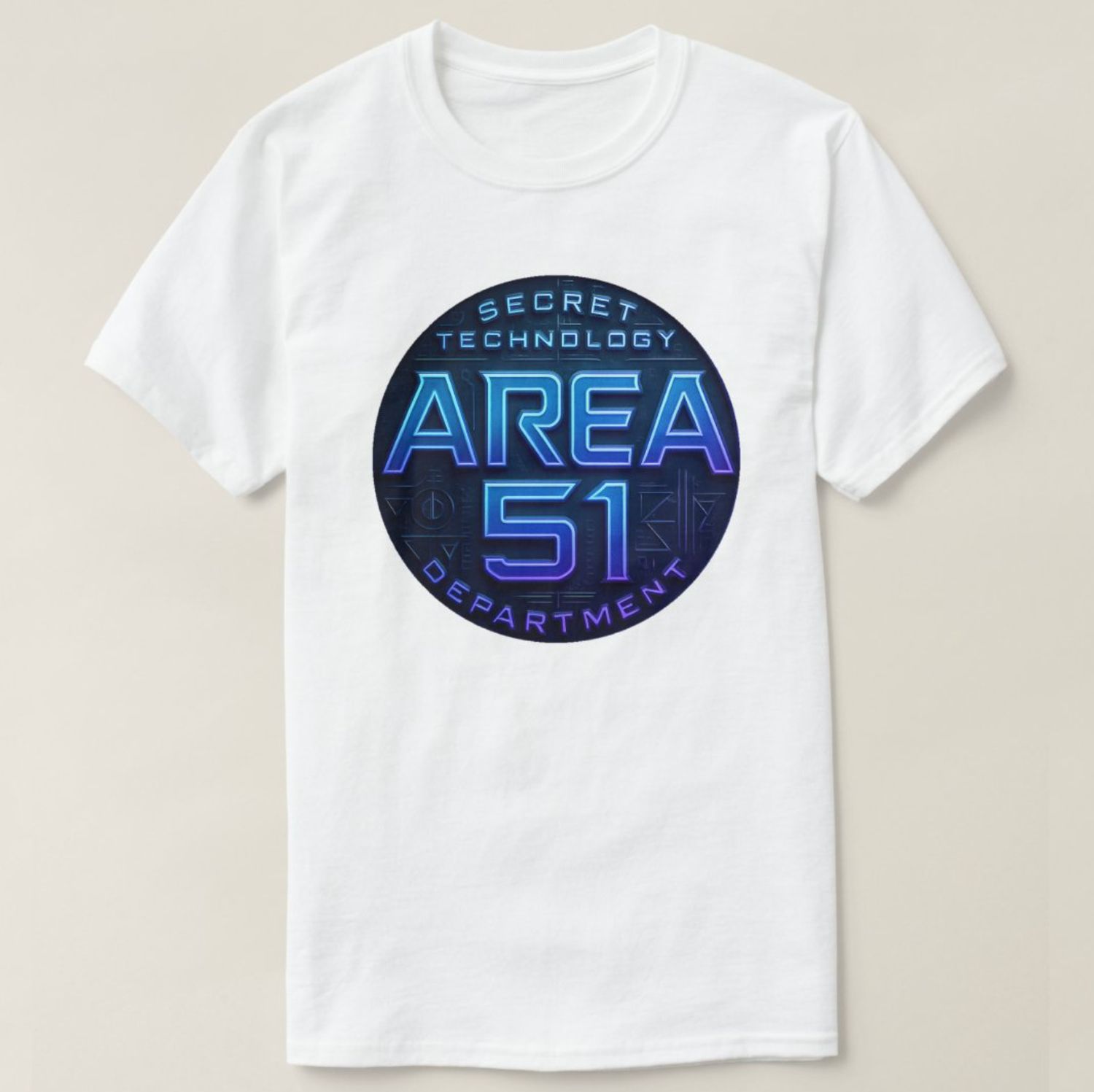Area 51 - Secret Technology Department Alien UFO - Mens/Womens T-Shirt