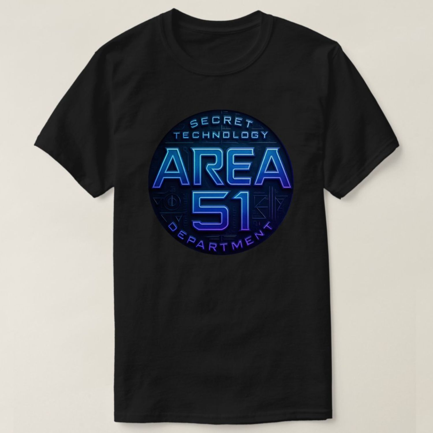 Area 51 - Secret Technology Department Alien UFO - Mens/Womens T-Shirt