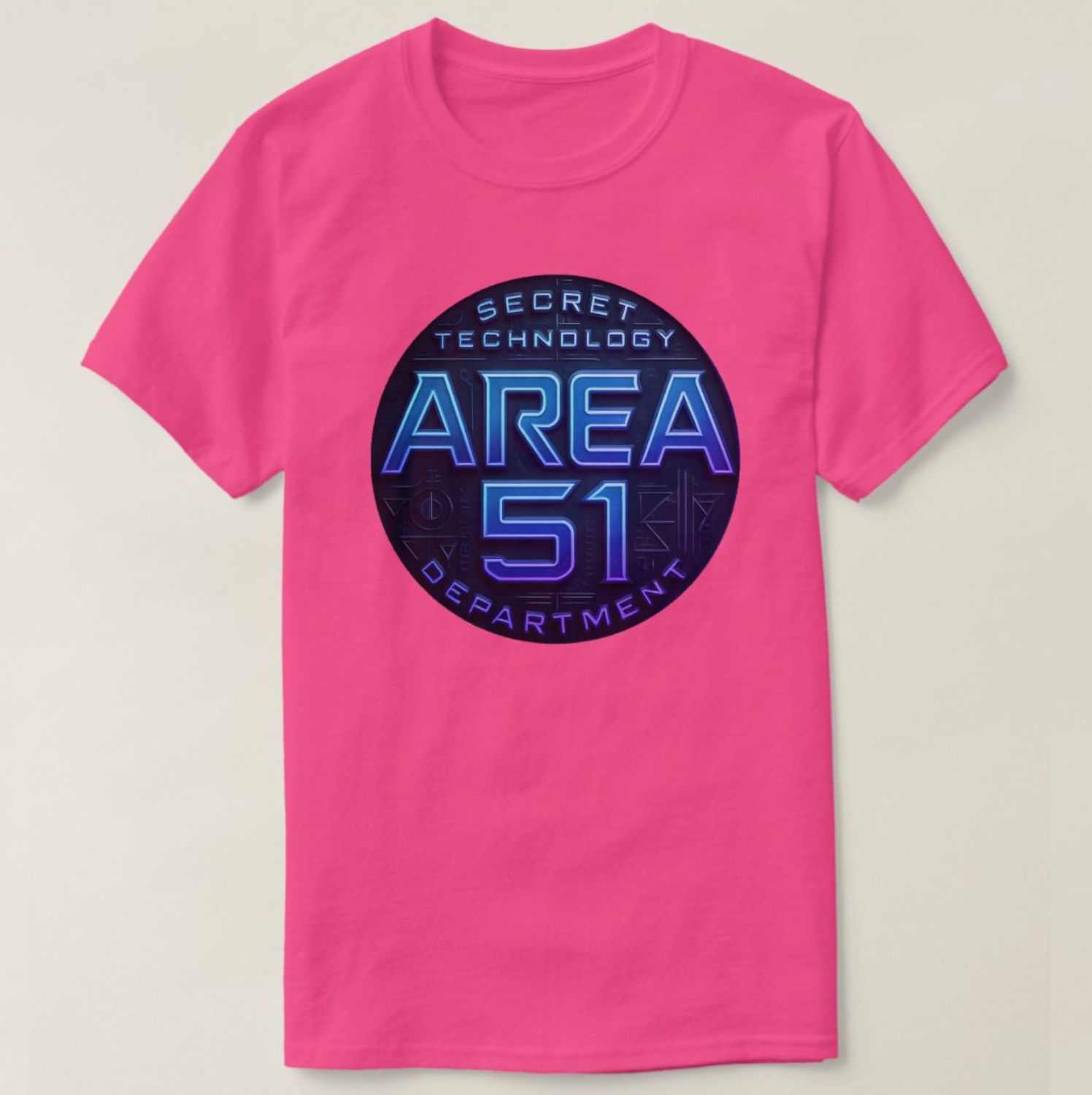 Area 51 - Secret Technology Department Alien UFO - Mens/Womens T-Shirt