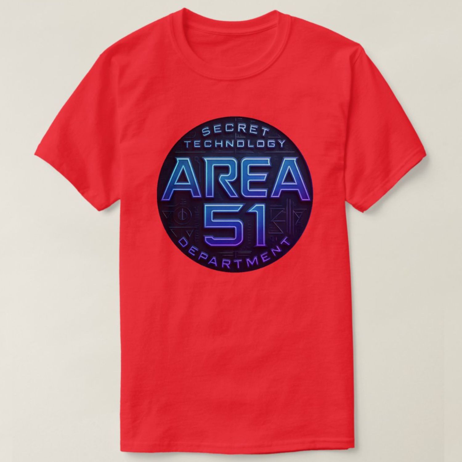 Area 51 - Secret Technology Department Alien UFO - Mens/Womens T-Shirt