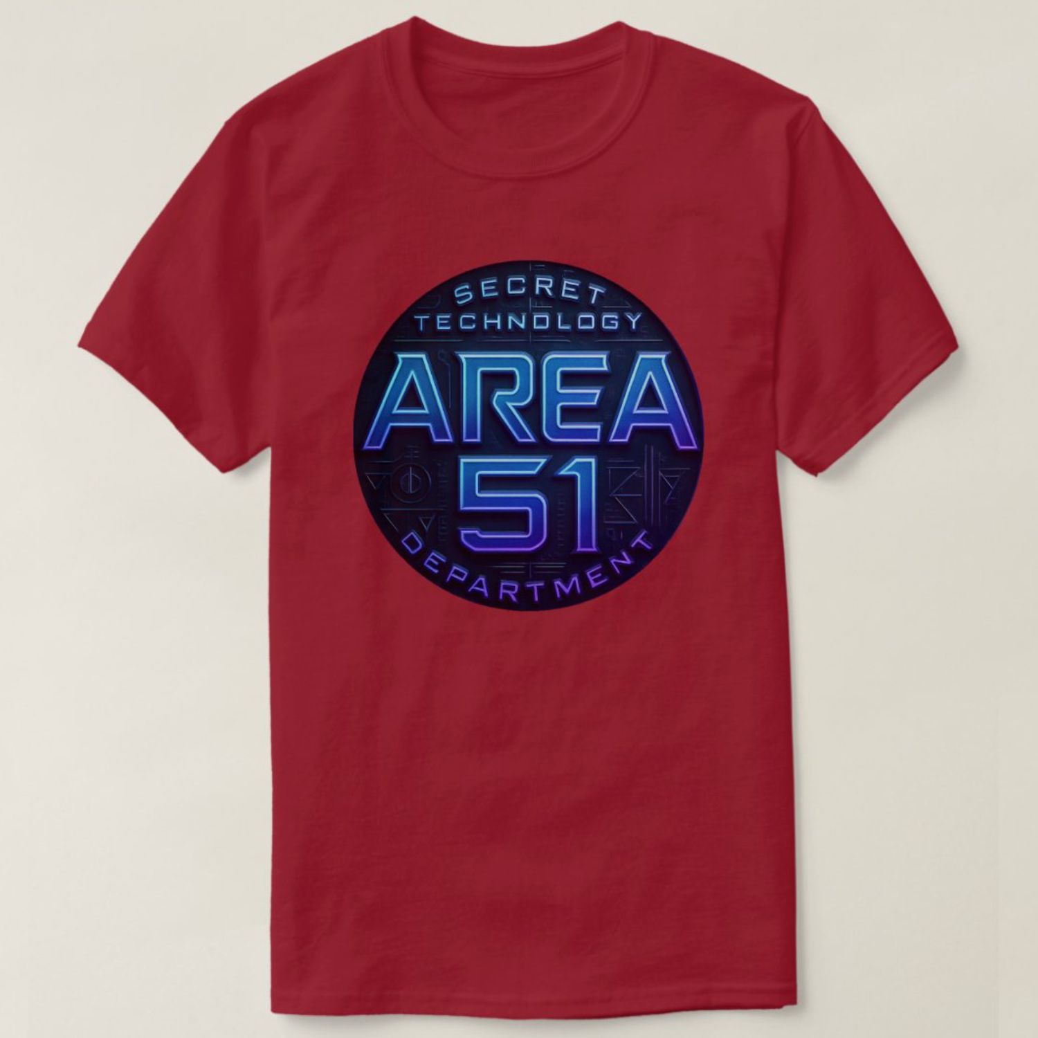 Area 51 - Secret Technology Department Alien UFO - Mens/Womens T-Shirt