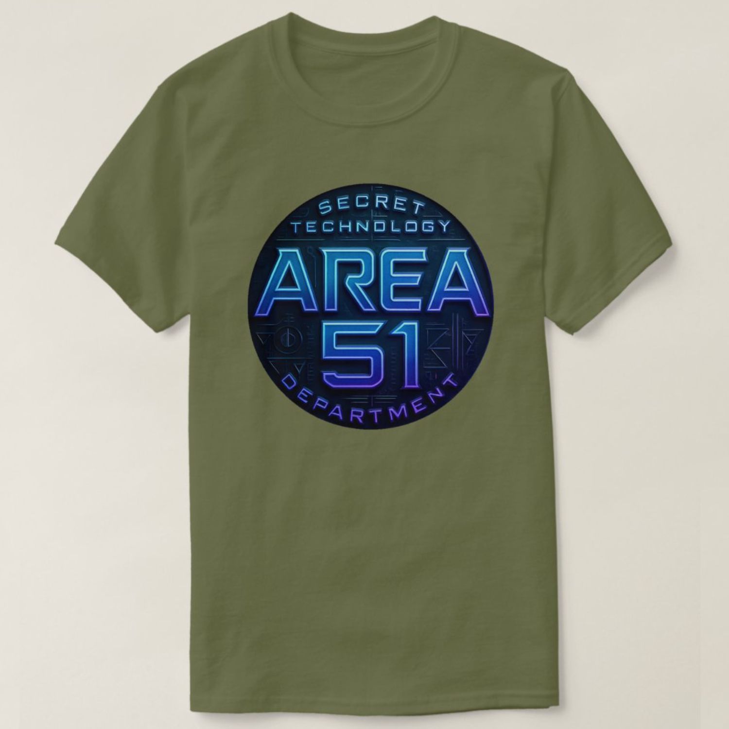 Area 51 - Secret Technology Department Alien UFO - Mens/Womens T-Shirt