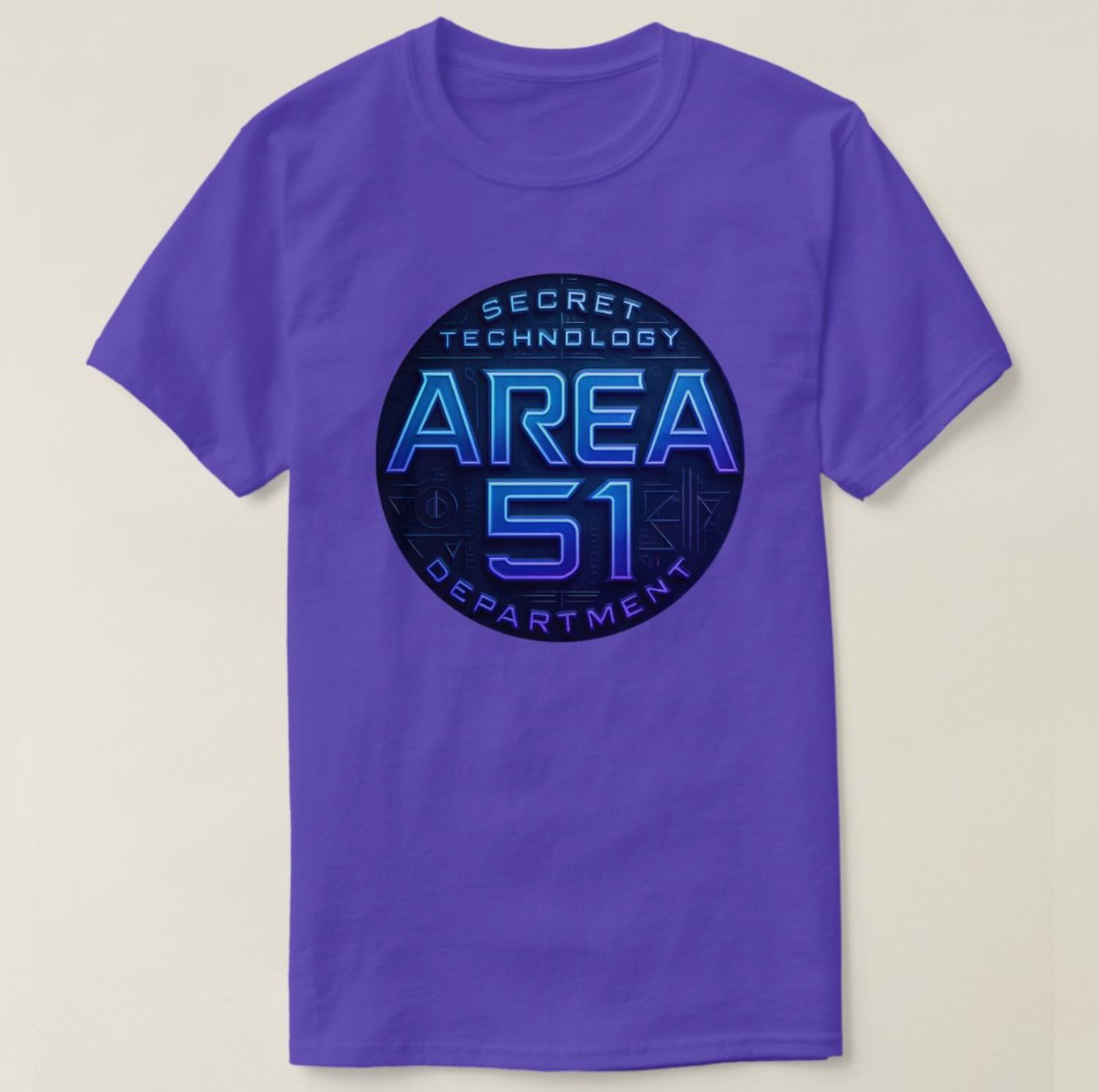 Area 51 - Secret Technology Department Alien UFO - Mens/Womens T-Shirt