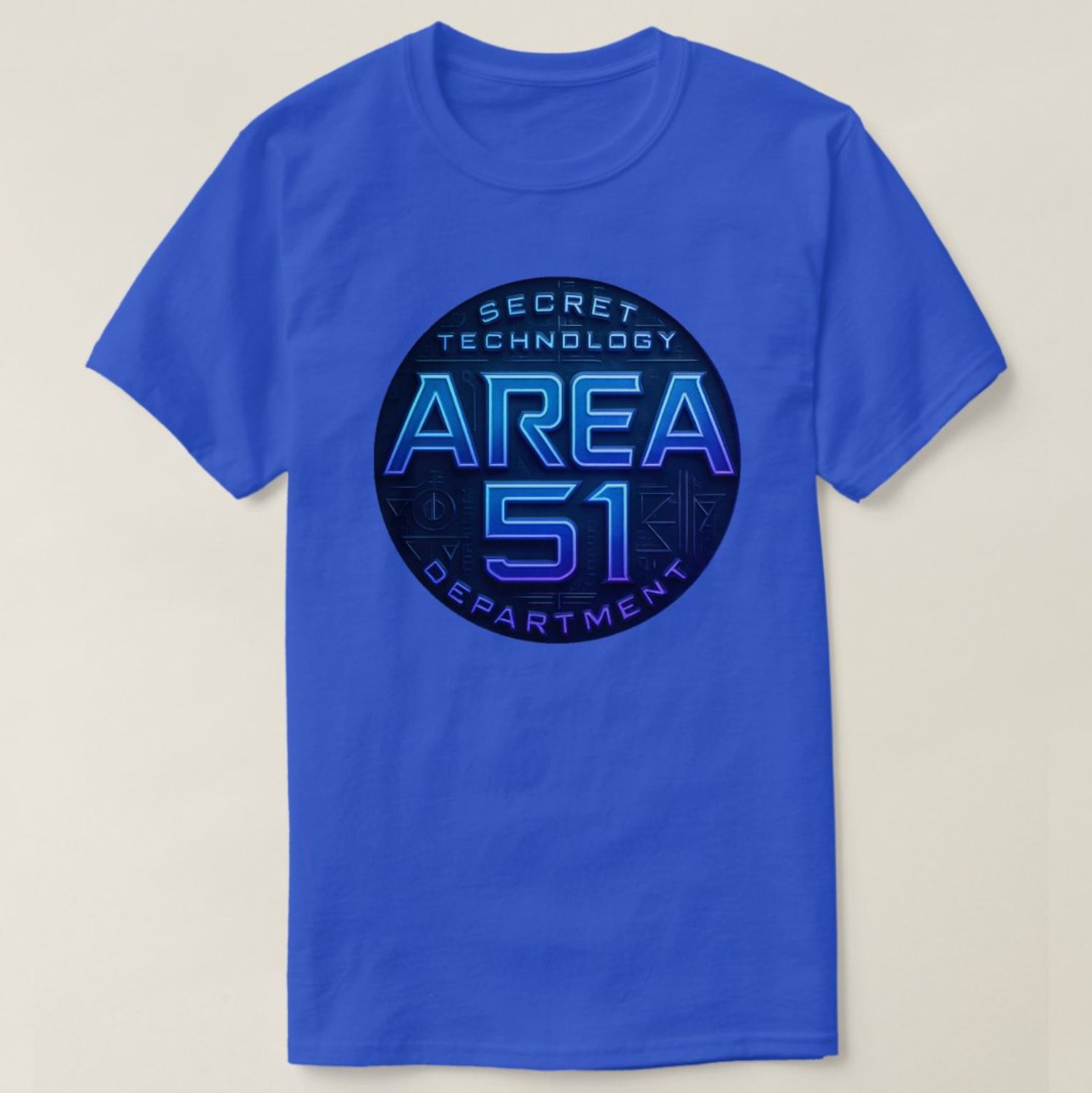 Area 51 - Secret Technology Department Alien UFO - Mens/Womens T-Shirt
