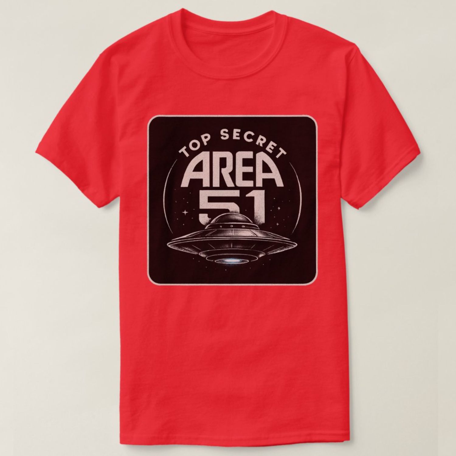 Area 51 - Top Secret Alien UFO - Mens/Womens T-Shirt