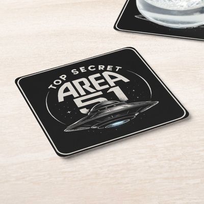 Top Secret Area 51 - Drink Coasters [Pack of 6]