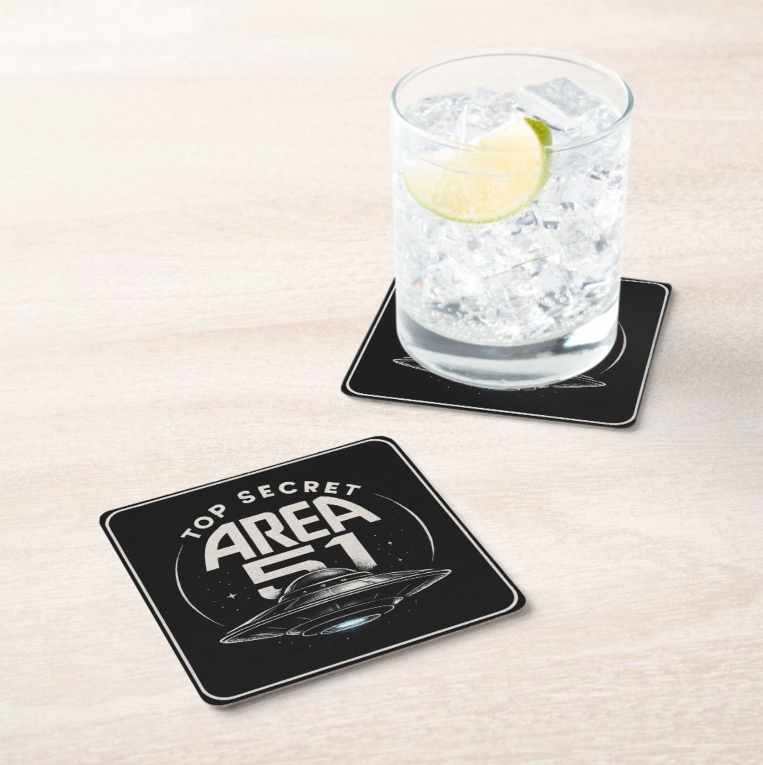 Top Secret Area 51 - Drink Coasters [Pack of 6]
