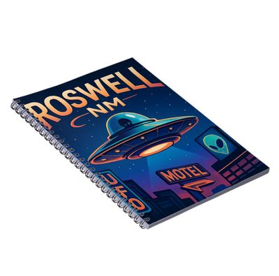 Area 51 Retro UFO Alien - Classic Lined Notebook 6.5&quot; x 8.75&quot;