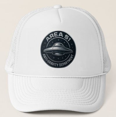 Area 51 Anti-Gravity Department UFO Alien - Unisex Trucker Cap Hat