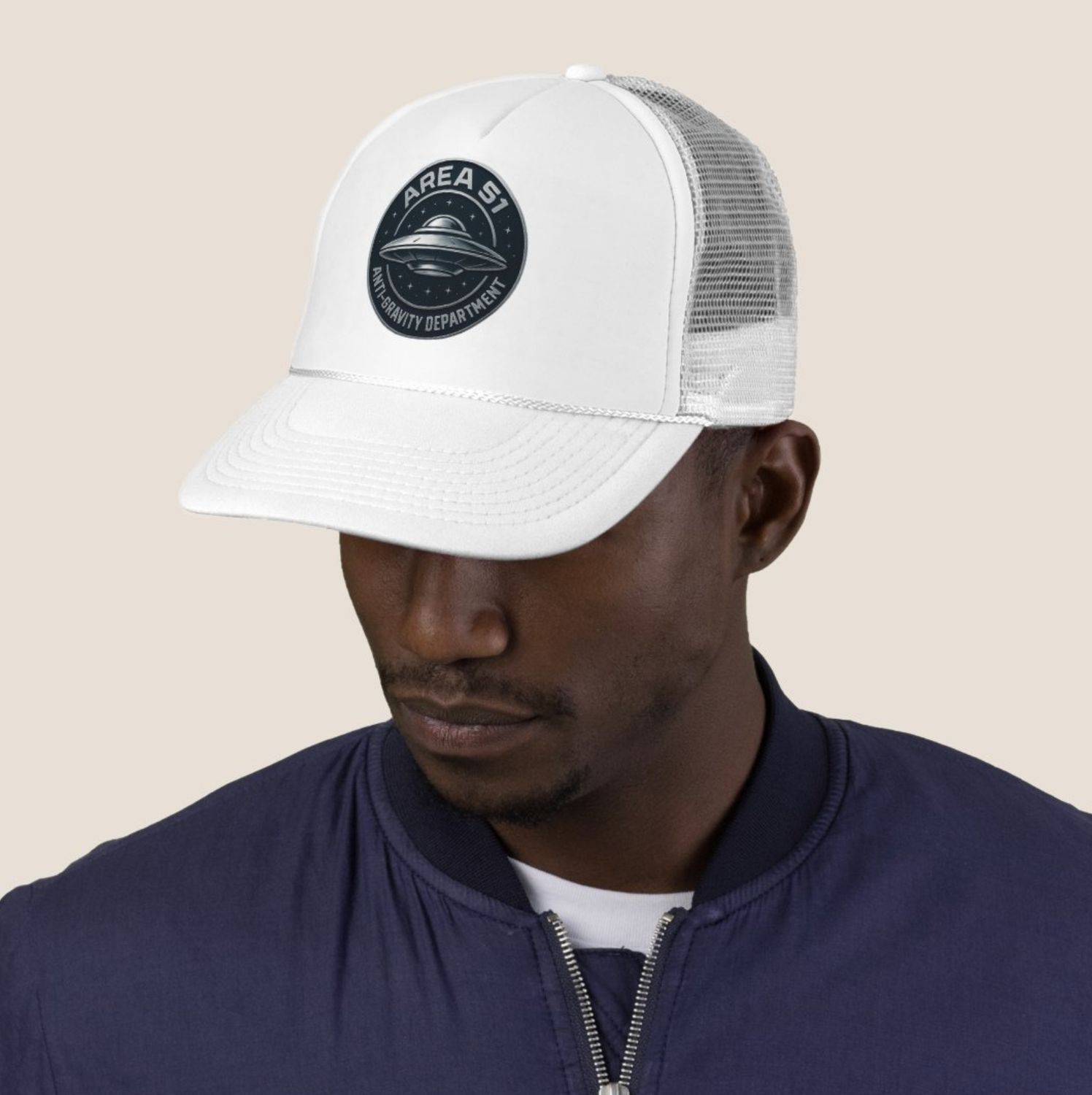 Area 51 Anti-Gravity Department UFO Alien - Unisex Trucker Cap Hat