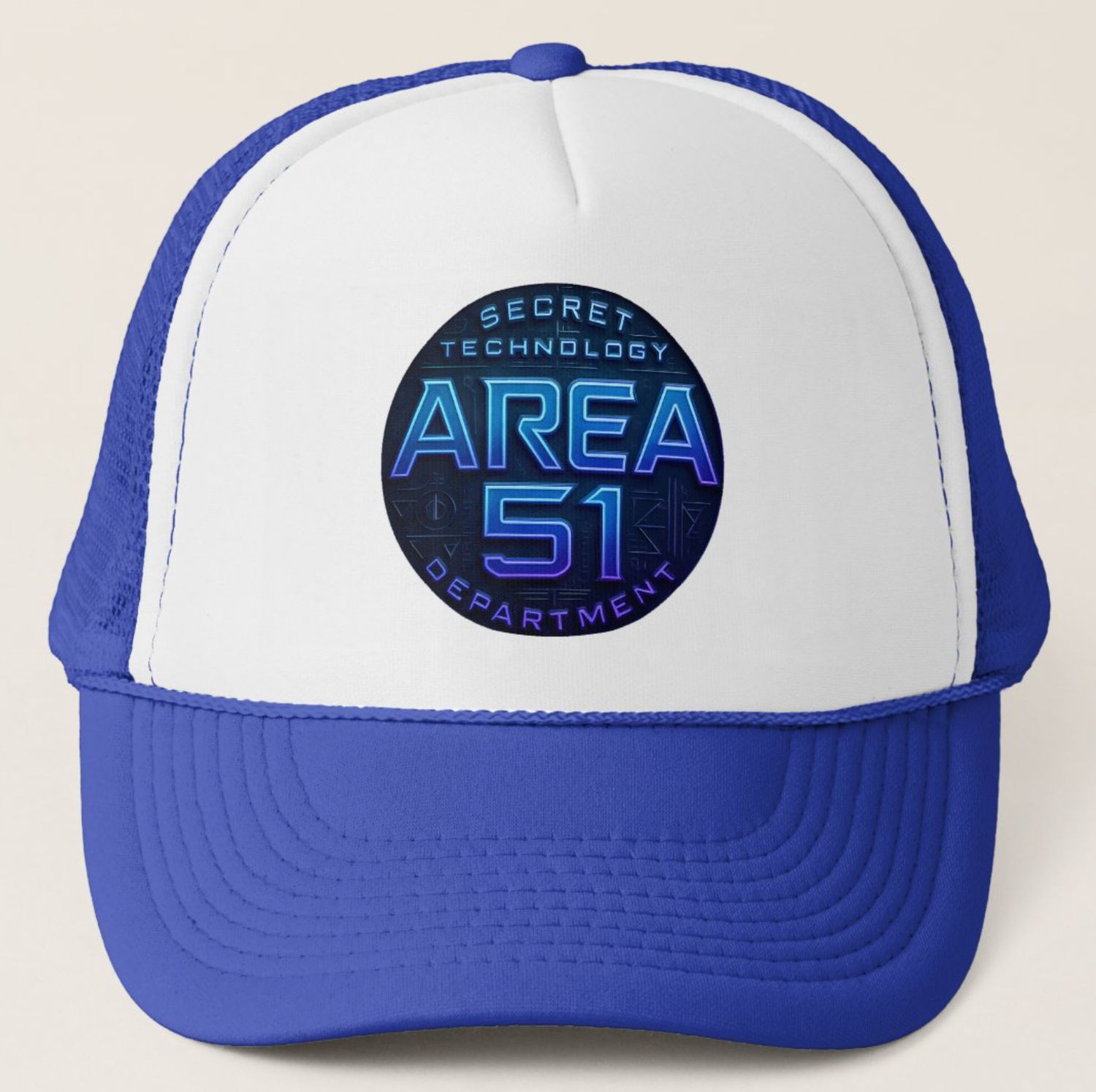 Area 51 Secret Technology Department UFO Alien - Unisex Trucker Cap Hat