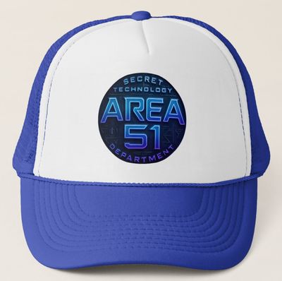 Area 51 Secret Technology Department UFO Alien - Unisex Trucker Cap Hat