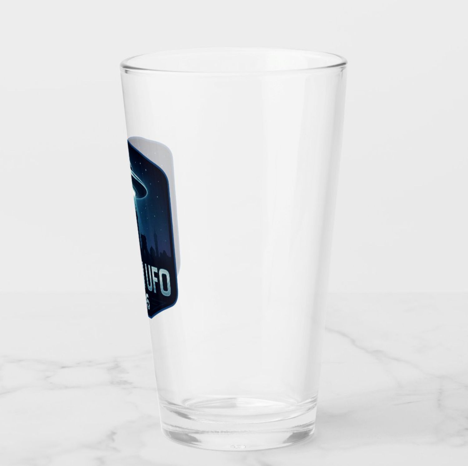 Tehran UFO 1976 Alien - 16oz Glass Tumbler