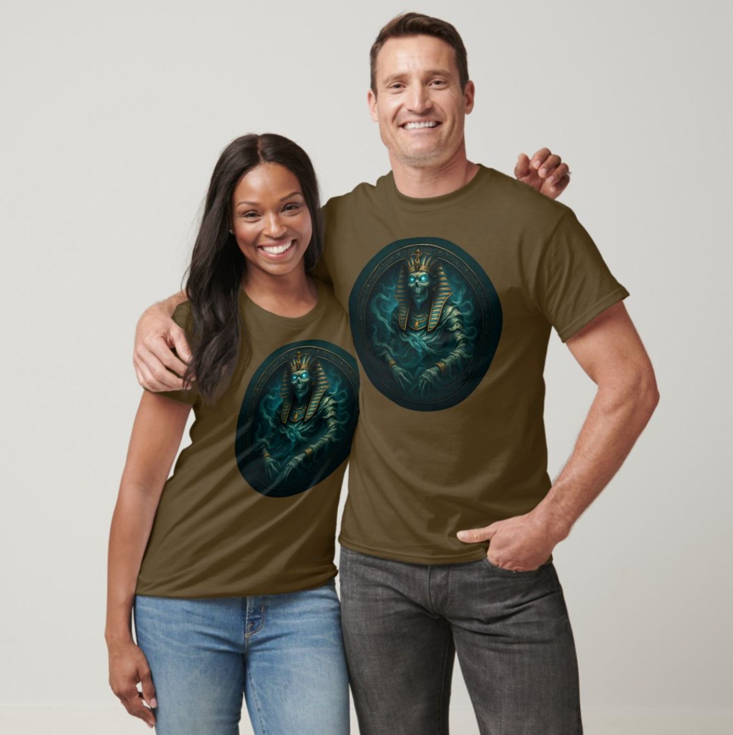 Haunted Egyptian Pharaoh - Mens/Womens T-Shirt