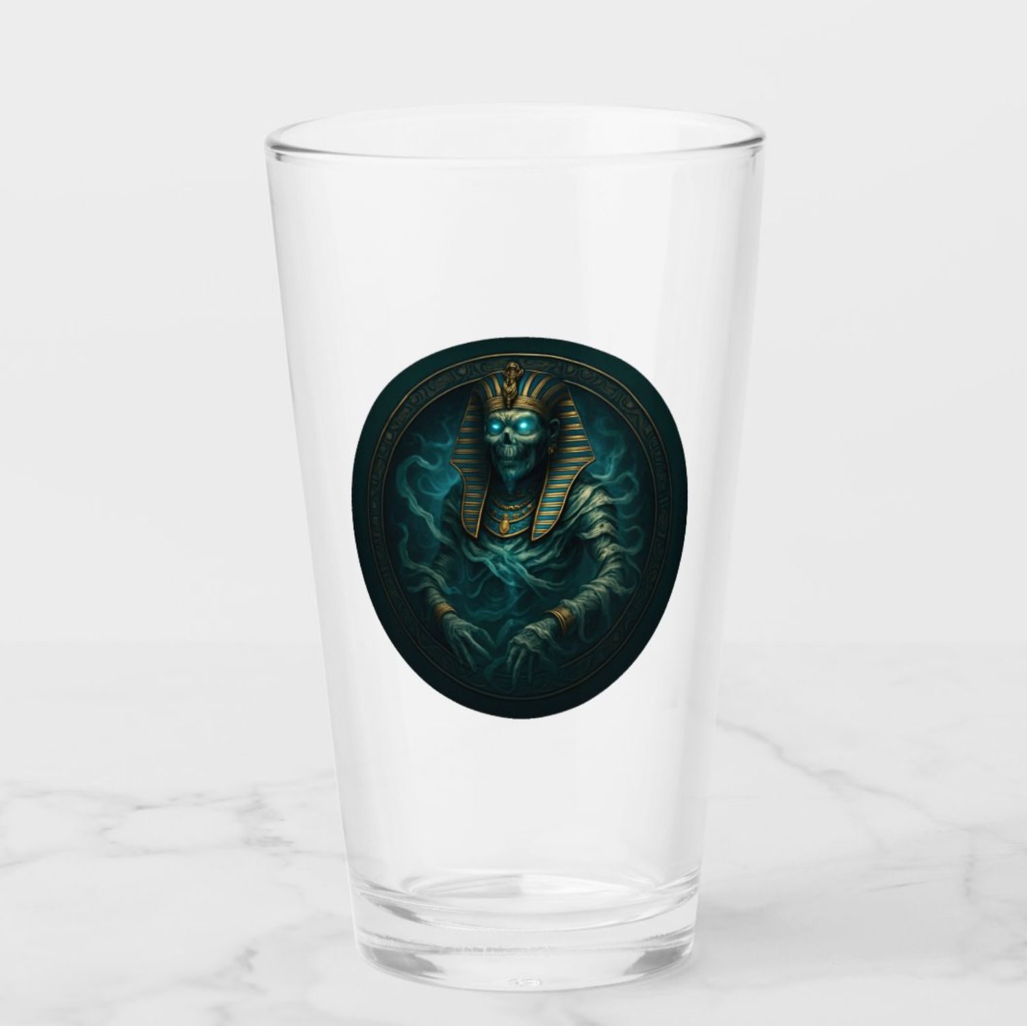 The Haunted Pharaoh - 16oz Glass Tumbler