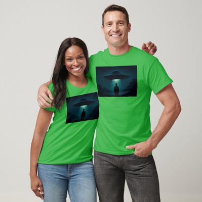 UFO Alien Abduction - Mens/Womens T-Shirt