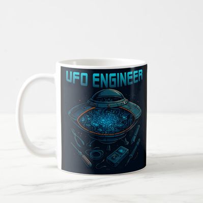 UFO Engineer Alien - 11oz Coffee Mug
