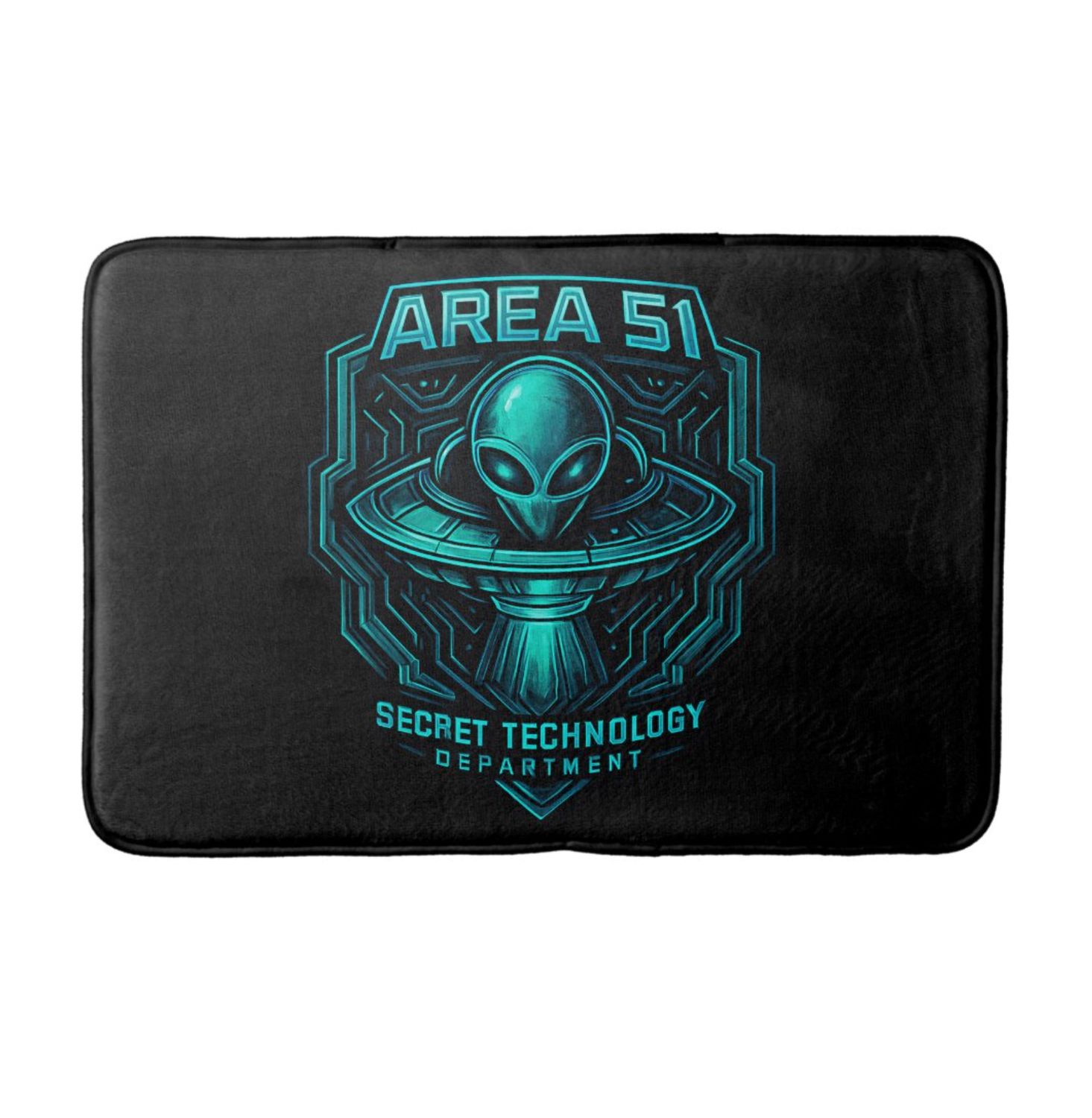 Area 51 Secret Technology Department - Soft Bath Mat