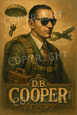 D. B. Cooper Heist - Premium Poster 18.67&quot; x 28&quot;