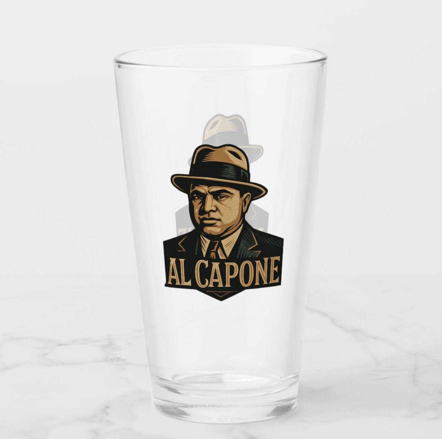 Al Capone Gangster - 16oz Glass
