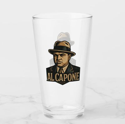 Al Capone Gangster - 16oz Glass