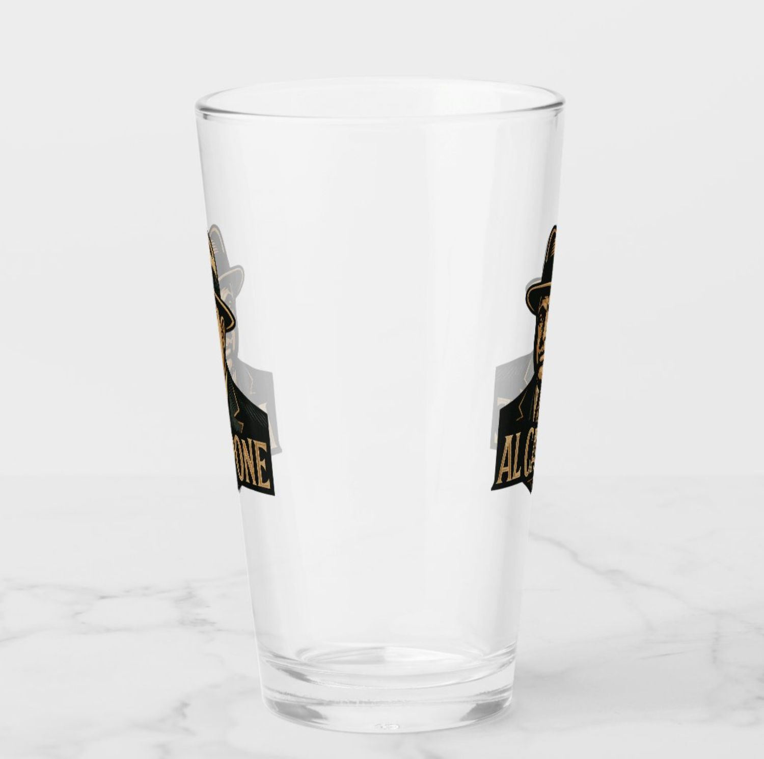 Al Capone Gangster - 16oz Glass