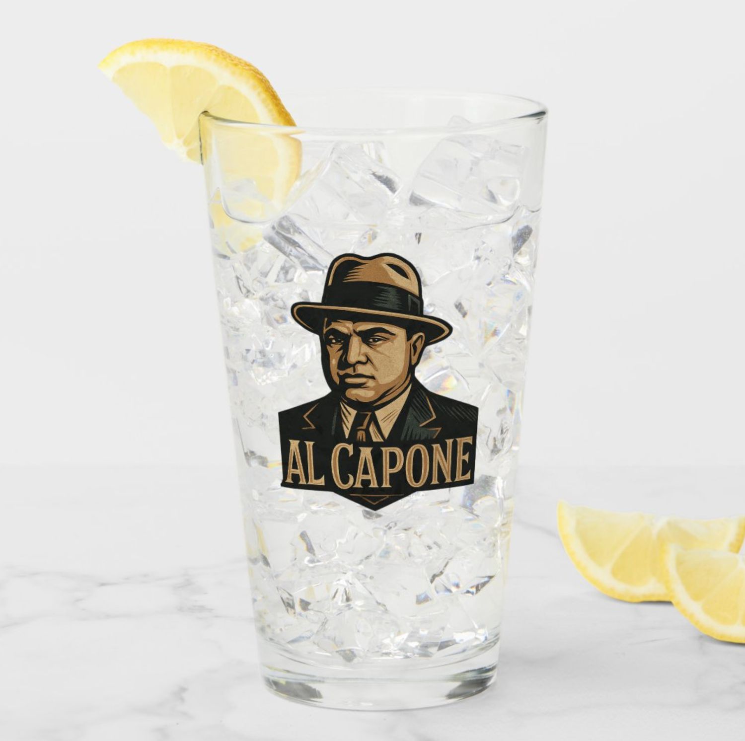 Al Capone Gangster - 16oz Glass