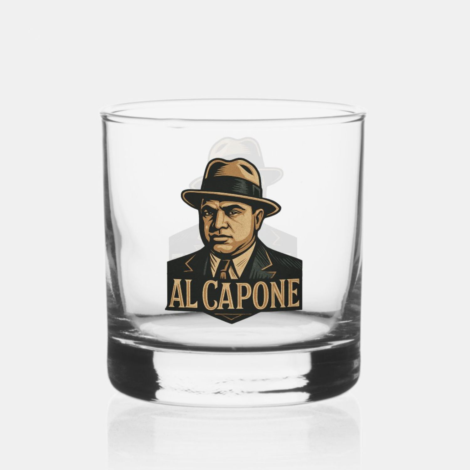 Al Capone Gangster - 12oz Whiskey Glass [Single]