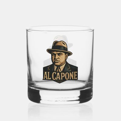 Al Capone Gangster - 12oz Whiskey Glass [Single]