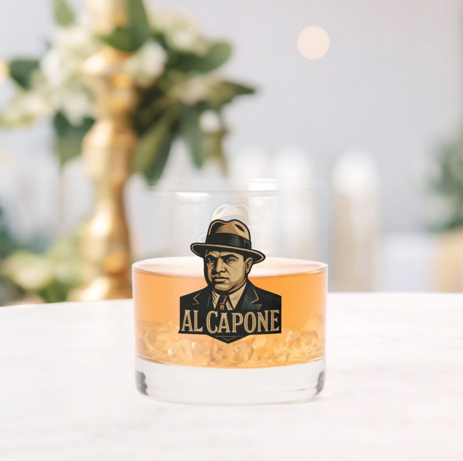 Al Capone Gangster - 12oz Whiskey Glass [Single]