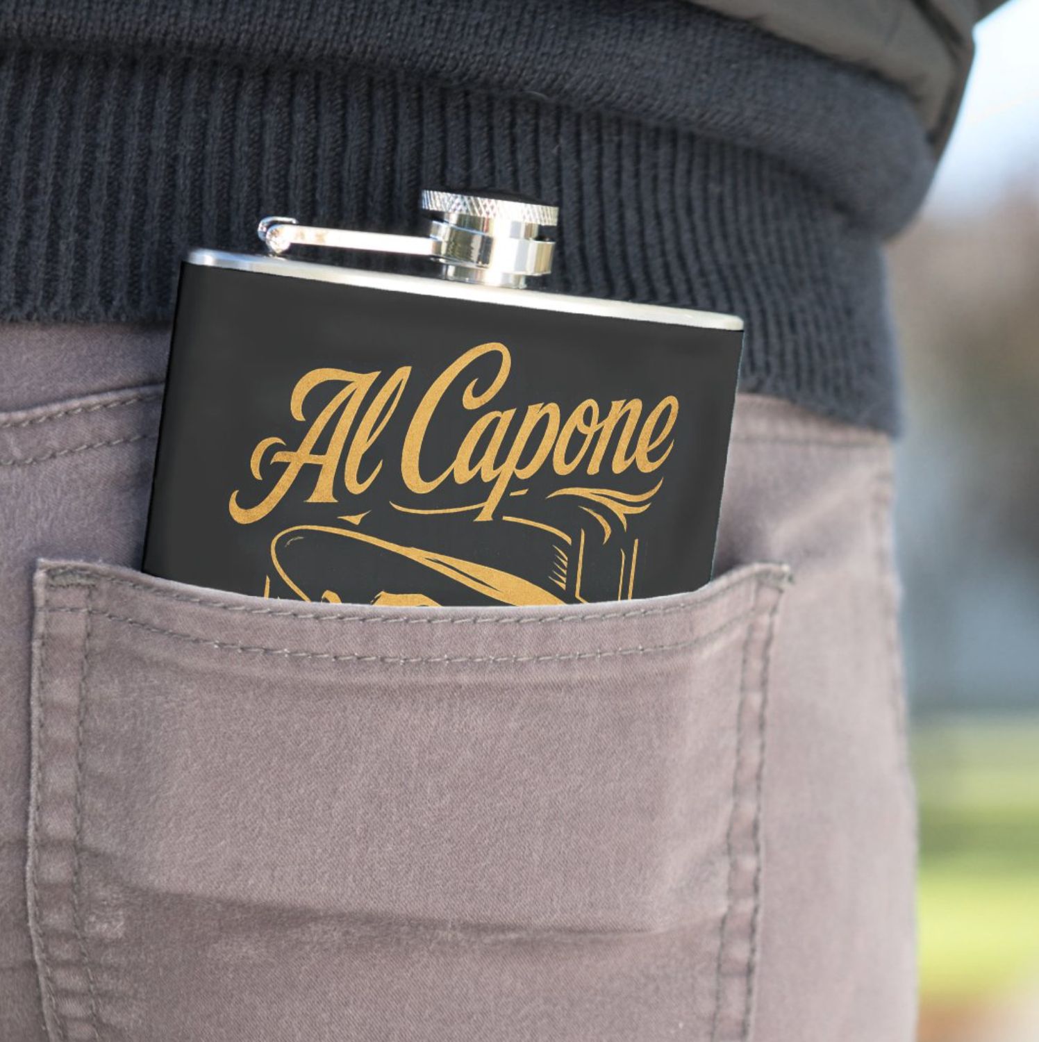 Al Capone Gangster - Hip Flask