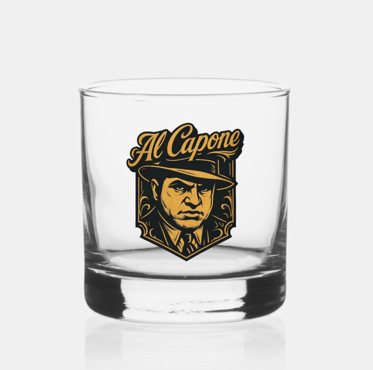 Al Capone Gangster - 12oz Whiskey Glass