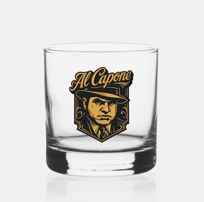 Al Capone Gangster - 12oz Whiskey Glass