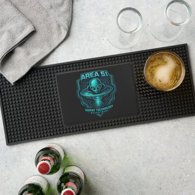 Area 51 Secret Technology Department - Bar Mat
