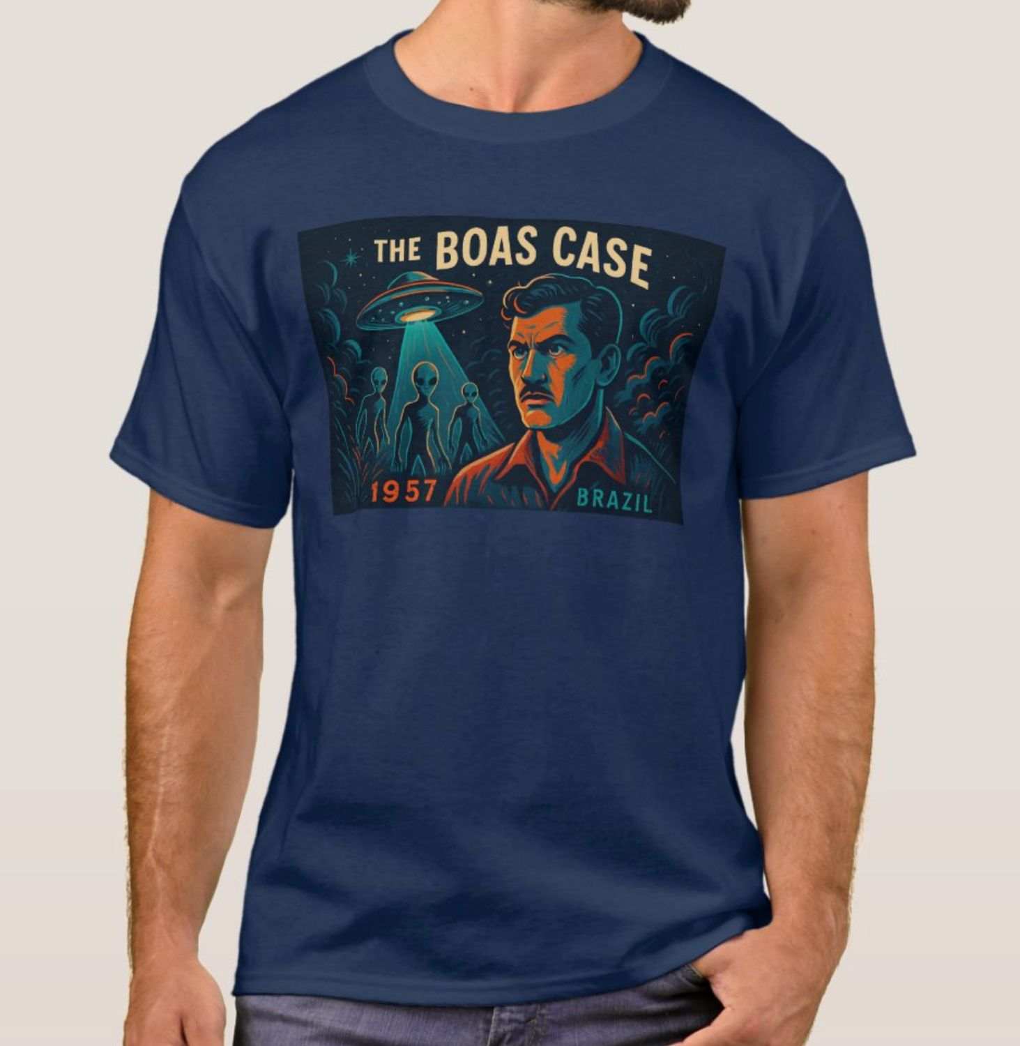 The Boas UFO Alien Abduction - Mens/Womens T-Shirt