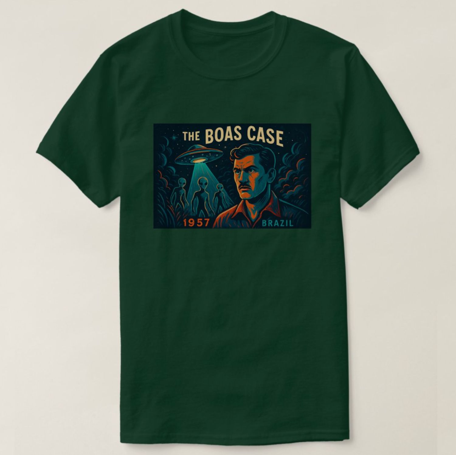 The Boas UFO Alien Abduction - Mens/Womens T-Shirt