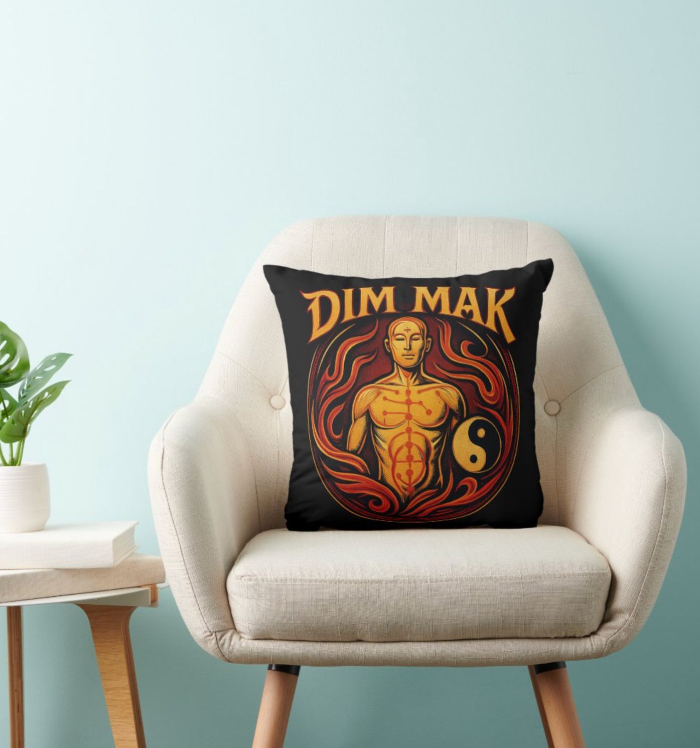 Dim Mak - The Death Touch - 16&quot; x 16&quot; Pillow [includes Insert]