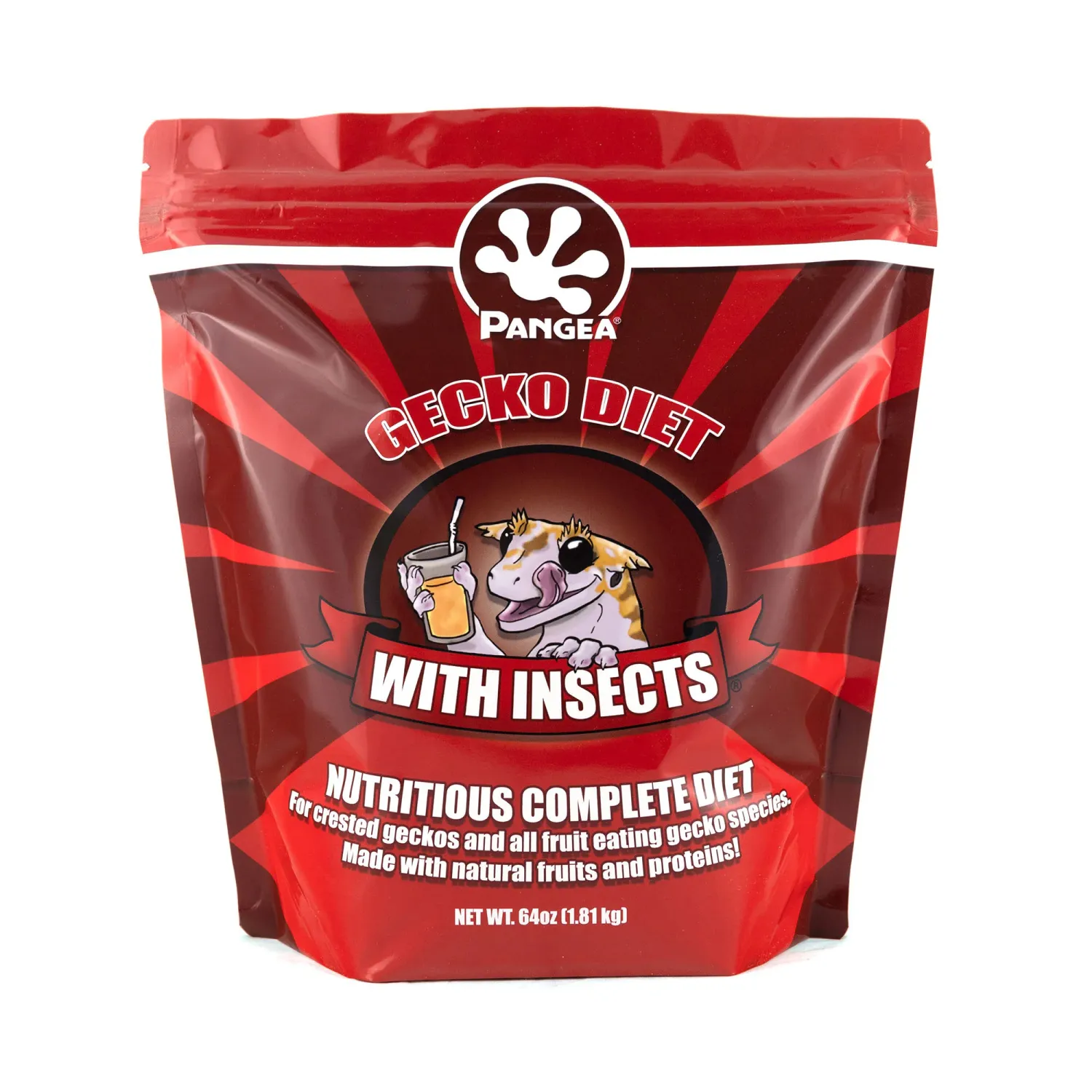 Pangea Gecko Diet with Insects [64oz / 4lbs / 1.81kg] Bag