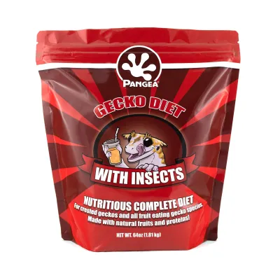 Pangea Gecko Diet with Insects [64oz / 4lbs / 1.81kg] Bag