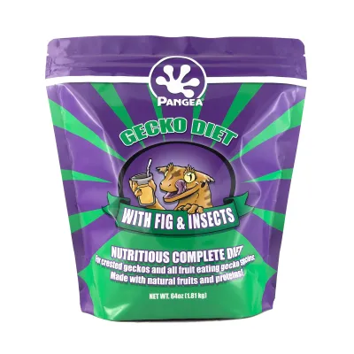 Pangea Gecko Diet with Fig &amp; Insects [64oz / 4lbs / 1.81g] Bag